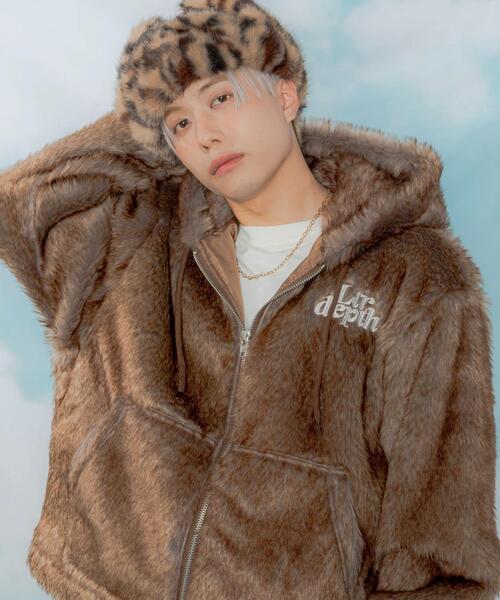 LTR DEPTH（レイターデプス）の「LTR DEPTH/ファーフードロゴブルゾン（ブルゾン・メンズ・ブラウン系その他/グレー系その他・LARGE/MEDIUM）」の13枚目の写真