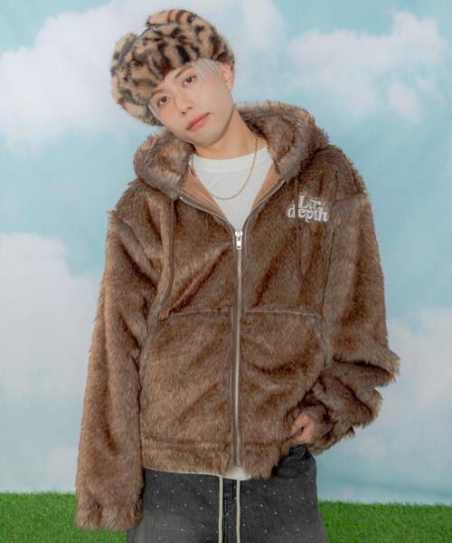 LTR DEPTH（レイターデプス）の「LTR DEPTH/ファーフードロゴブルゾン（ブルゾン・メンズ・ブラウン系その他/グレー系その他・LARGE/MEDIUM）」の14枚目の写真