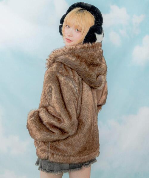 LTR DEPTH（レイターデプス）の「LTR DEPTH/ファーフードロゴブルゾン（ブルゾン・メンズ・ブラウン系その他/グレー系その他・LARGE/MEDIUM）」の19枚目の写真