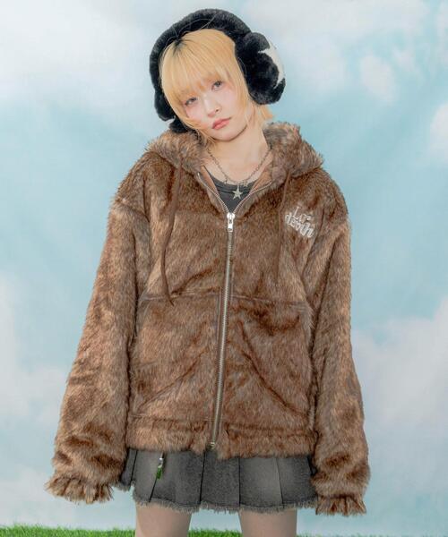 LTR DEPTH（レイターデプス）の「LTR DEPTH/ファーフードロゴブルゾン（ブルゾン・メンズ・ブラウン系その他/グレー系その他・LARGE/MEDIUM）」の22枚目の写真