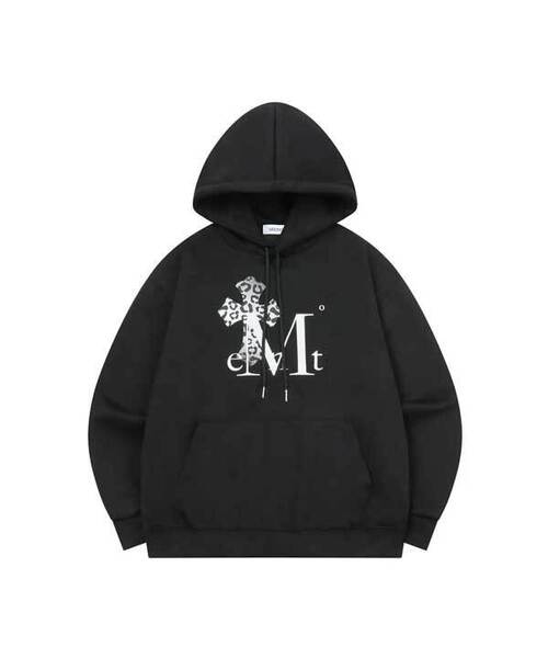 MUCENT(ムセント)の「サハラグラデーションヒョピクロスフードティ男女共用(2カラー)(パーカー・レディース・ブラック/グレー・FREE)」の1枚目の写真