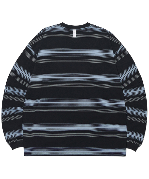 NOMANUAL(NOMANUAL)の「NM STRIPED LONG SLEEVE TEE - BLACK(Tシャツ/カットソー・レディース・その他・X-LARGE/LARGE/MEDIUM)」の2枚目の写真