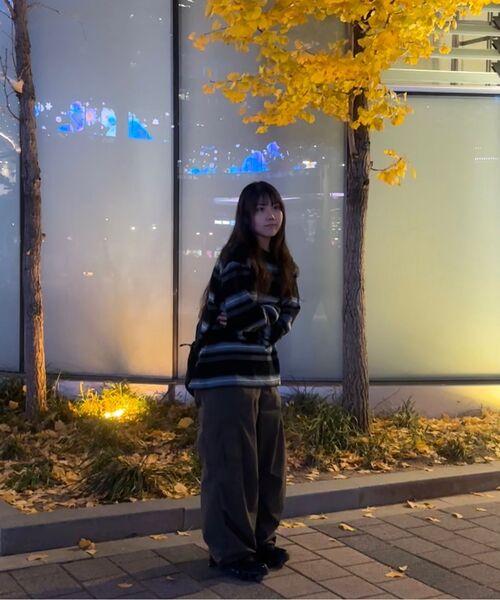 NOMANUAL(NOMANUAL)の「NM STRIPED LONG SLEEVE TEE - BLACK(Tシャツ/カットソー・レディース・その他・X-LARGE/LARGE/MEDIUM)」の12枚目の写真