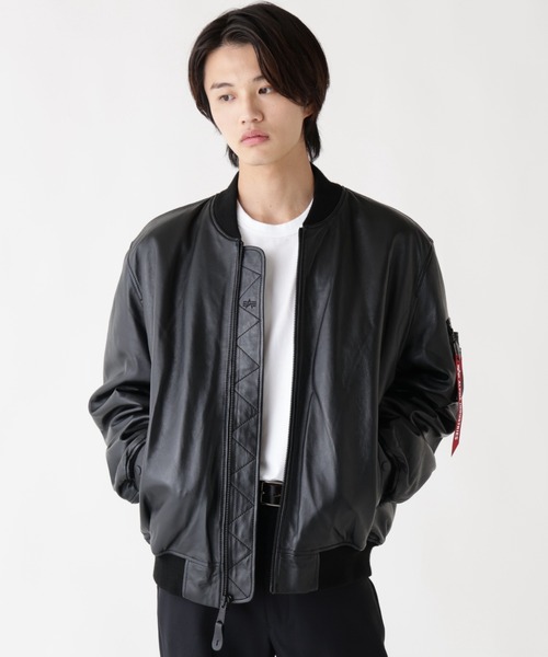ALPHA INDUSTRIES/アルファ インダストリーズ/LEATHER MA-1 FLIGHT
