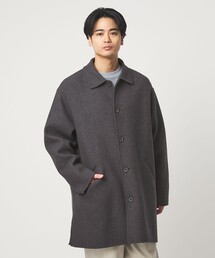 green label relaxing | ウールナイロン リバー ステンカラーコート(ステンカラーコート)