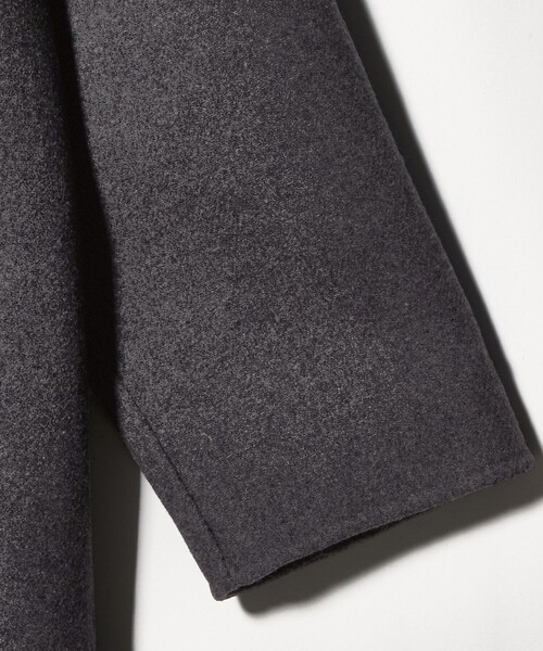 green label relaxing(グリーンレーベルリラクシング)の「ウールナイロン リバー ステンカラーコート(ステンカラーコート・メンズ・グレー系/ネイビー・XL/S/L/M)」の6枚目の写真