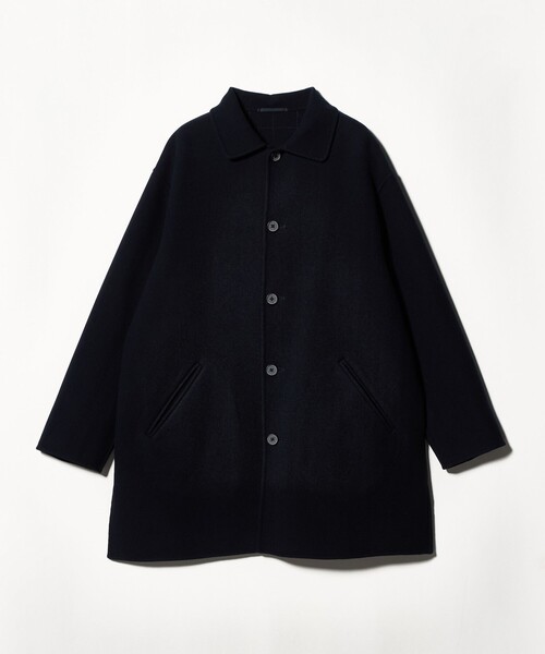 セール】ウールナイロン リバー ステンカラーコート（ステンカラー