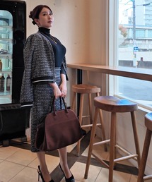 THEODORIC.dy（セオドリックディ）の「ツイードニットセットアップ（ノーカラージャケット）」