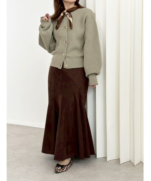 fifth（フィフス）の「ゴールドボタンニットカーディガン（カーディガン/ボレロ・レディース・ブラウン/チャコールグレー/ベージュ・M）」の20枚目の写真