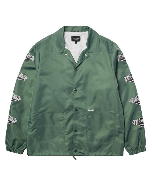 【最高デザイン】HUF ハフ 両面刺繍ロゴ アクティブジャケット HUF X THRASHER LOGO JACKET（ブルゾン）｜HUF（ハフ）のファッション