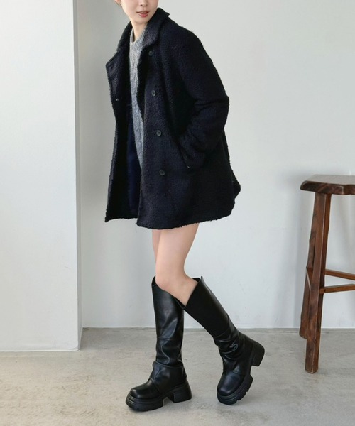 Jewelobe（ジュエローブ）の「カバードロングブーツ（ブーツ・レディース・ブラック・S/M/L/XL）」の14枚目の写真