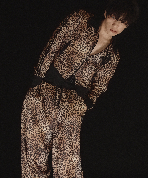 Leopard Track Zip-Up Jacket_[Brown]