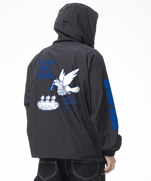 ARTISTWEAR（アーティストウェア）の「[ATW]ソルドアウトフード風防（ナイロンジャケット・レディース・ブラック・MEDIUM/LARGE/X-LARGE/XX-LARGE）」の4枚目の写真