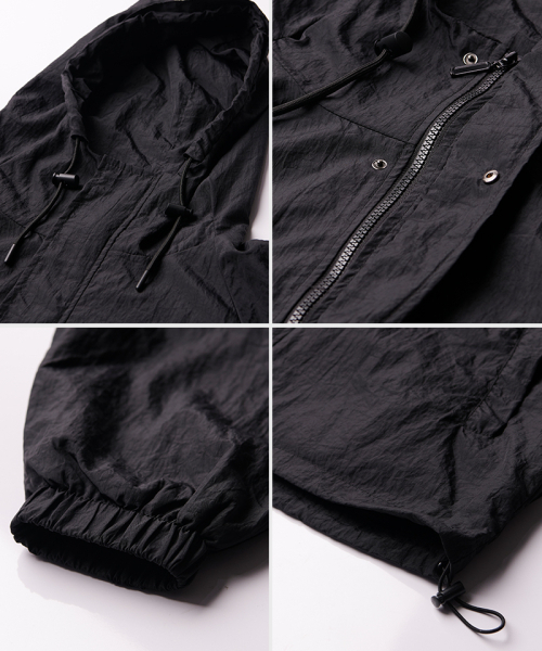ARTISTWEAR（アーティストウェア）の「[ATW]ソルドアウトフード風防（ナイロンジャケット・レディース・ブラック・MEDIUM/LARGE/X-LARGE/XX-LARGE）」の9枚目の写真