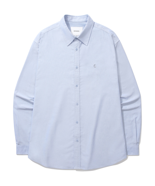 COVERNAT（カバーナット）の「アセンティック C ロゴ オックスフォードシャツ ブルー（シャツ/ブラウス・レディース・その他・LARGE/X-LARGE/X-SMALL/SMALL/MEDIUM/XX-LARGE）」の2枚目の写真