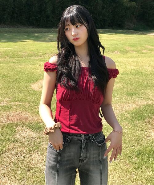 ZEROPLANET（ゼロプラネット）の「カリレースシャーリングトップ [チャコール]（Tシャツ/カットソー・レディース・その他・FREE）」の8枚目の写真