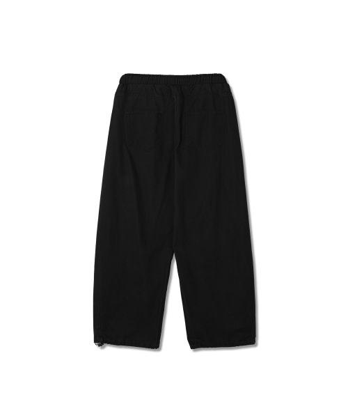 And Again(アンドアゲイン)の「ウォッシュドコットンワイドツイルパンツ(ブラック)(その他パンツ・メンズ・その他・FREE)」の2枚目の写真