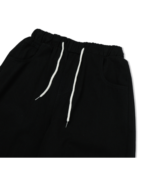 And Again(アンドアゲイン)の「ウォッシュドコットンワイドツイルパンツ(ブラック)(その他パンツ・メンズ・その他・FREE)」の3枚目の写真