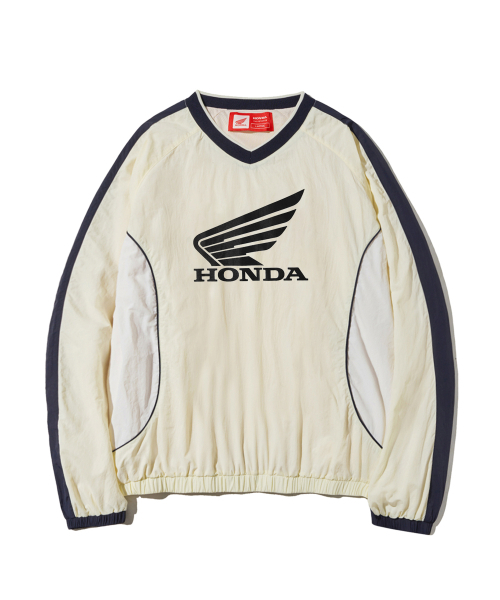 PHYPS MOTORCYCLE(フィップスモーターサイクル)の「Honda Sporty Line Track nylon Long sleeve_Ivory(Tシャツ/カットソー・レディース・その他・SMALL/MEDIUM/LARGE/X-LARGE)」の2枚目の写真