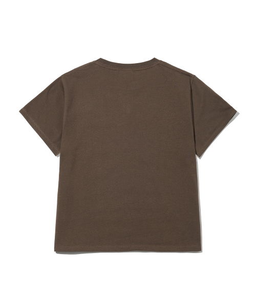 PHYSICAL DEPARTMENT(フィジカル デパートメント)の「ウーマンズブラータイポ半袖Tシャツ_ダークブラウン(Tシャツ/カットソー・レディース・その他・SMALL/MEDIUM)」の3枚目の写真