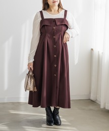 CLETTEオリジナルフロントボタンフラップワンピース