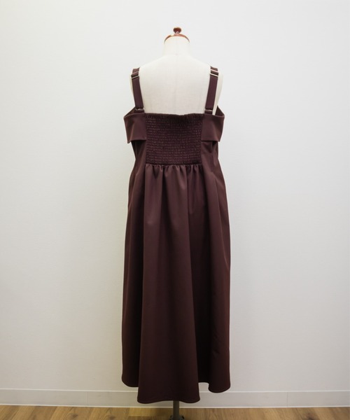 CLETTE(クレット)の「CLETTEオリジナルフロントボタンフラップワンピース(ワンピース・レディース・ブラック/ワイン/ベージュ・4L/3L/LL)」の15枚目の写真