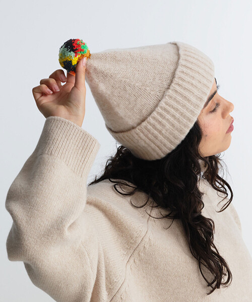 Jo Gordon（ジョーゴードン）の「Jo Gordon | ポンポンニット帽 MULTI