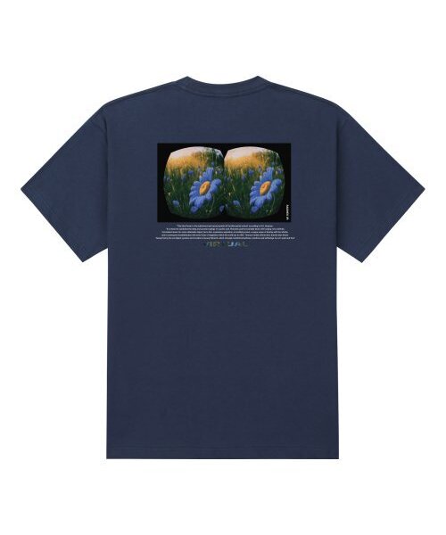 RADINEO(ラディネオ)の「バーチャルフラワー半袖Tシャツネイビー(Tシャツ/カットソー・メンズ・その他・LARGE/MEDIUM/SMALL/X-LARGE)」の1枚目の写真