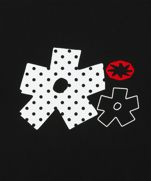 SLOW RECORD HOUSE(スローレコードハウス)の「ポルカドットスターティーシャツ_ブラック(Tシャツ/カットソー・レディース・その他・MEDIUM/SMALL)」の4枚目の写真