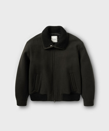 NONBLANK（ノンブランク）の「ニットカラーウールブレンドショートジャケット_DARK GREY（その他アウター）」