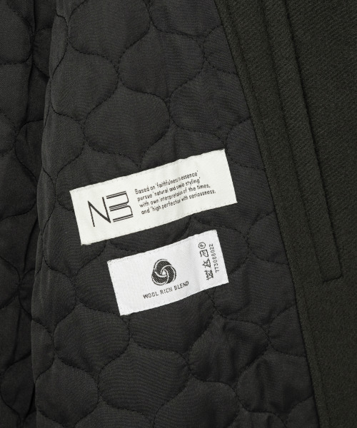NONBLANK（ノンブランク）の「ニットカラーウールブレンドショートジャケット_DARK GREY（その他アウター・メンズ・チャコール・LARGE/MEDIUM/X-LARGE）」の7枚目の写真