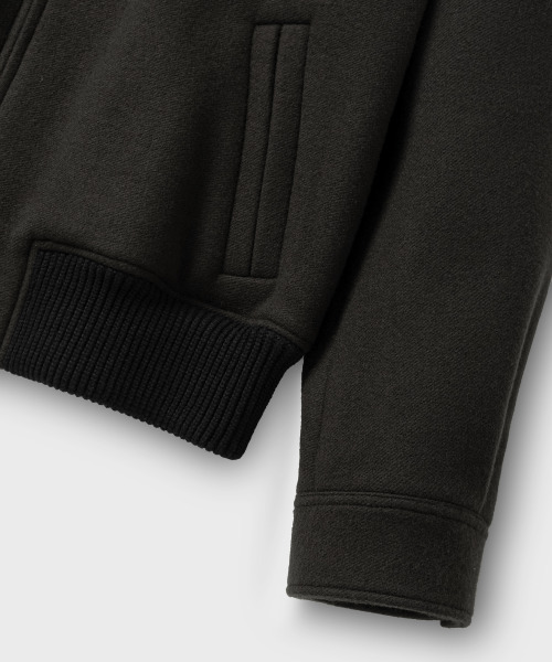 NONBLANK（ノンブランク）の「ニットカラーウールブレンドショートジャケット_DARK GREY（その他アウター・メンズ・チャコール・LARGE/MEDIUM/X-LARGE）」の8枚目の写真