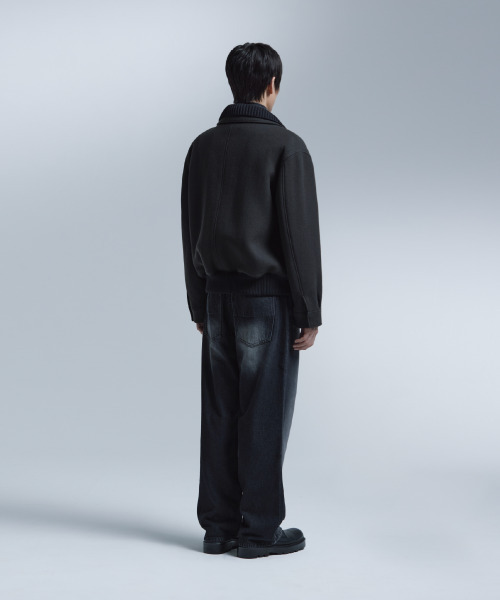 NONBLANK（ノンブランク）の「ニットカラーウールブレンドショートジャケット_DARK GREY（その他アウター・メンズ・チャコール・LARGE/MEDIUM/X-LARGE）」の17枚目の写真