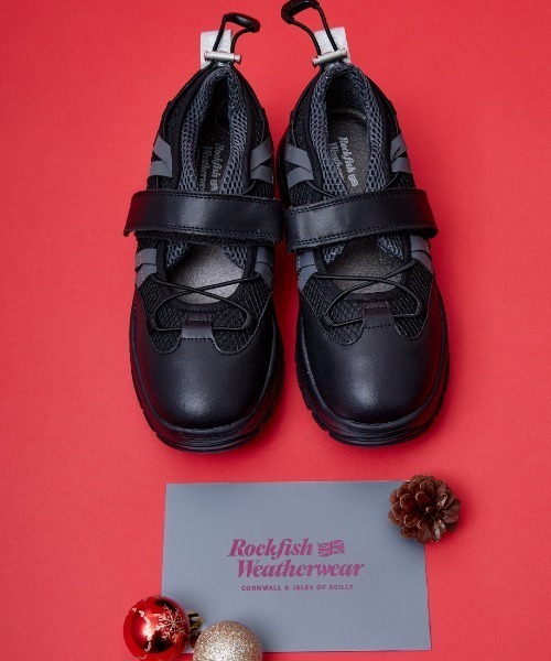 【入手困難】Rockfish Weatherwea/ベルクロスニーカー/ブラック Rockfish Weatherwear（ロックフィッシュウェザーウェア） ロック
