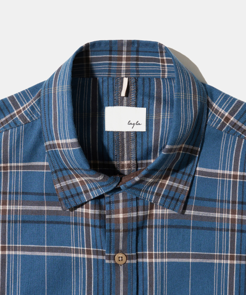 Diamond Layla(ダイアモンドレイラ)の「Rusty Lake Check Shirt S181(シャツ/ブラウス・メンズ・ネイビー・MEDIUM/LARGE/X-LARGE/XX-LARGE)」の3枚目の写真