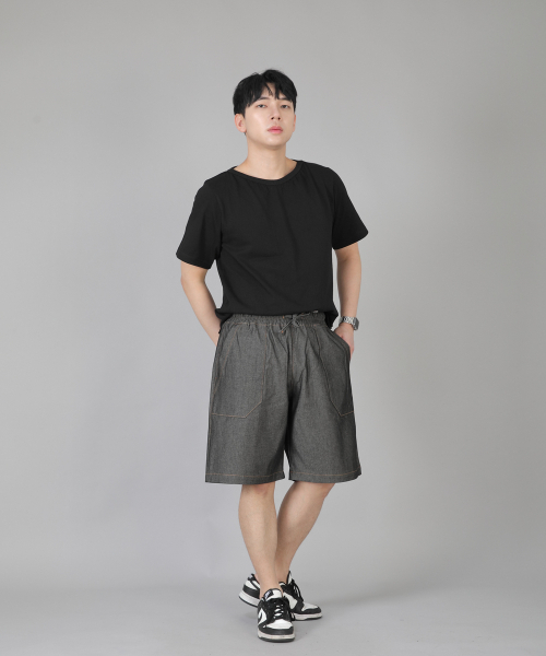 SAINTCREW(セントクルー)の「パティグショーツ EFS-348 グレーブラックデニム(その他パンツ・メンズ・その他・MEDIUM/LARGE/X-LARGE)」の7枚目の写真