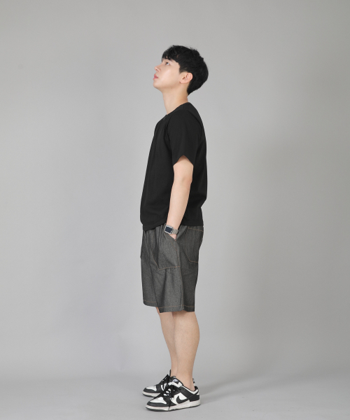 SAINTCREW(セントクルー)の「パティグショーツ EFS-348 グレーブラックデニム(その他パンツ・メンズ・その他・MEDIUM/LARGE/X-LARGE)」の2枚目の写真