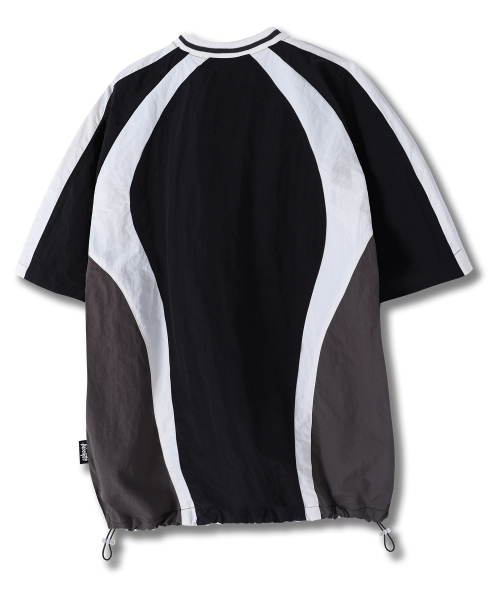 YOSEMITE(ヨセミティ)の「OGナイロンスポーティ半袖TシャツブラックYT-309(Tシャツ/カットソー・レディース・ブラック・LARGE/X-LARGE/XX-LARGE)」の2枚目の写真