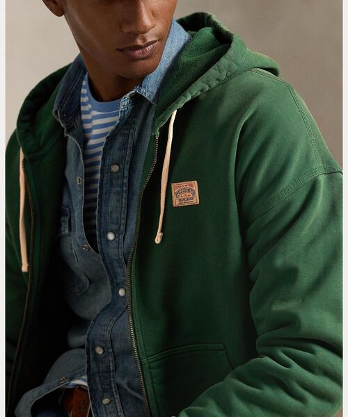 POLO RALPH LAUREN（ポロ ラルフ ローレン）の「リラックス フィット ループバック フリース フーディ（パーカー・メンズ・グリーン・L/M/S/XS）」の5枚目の写真