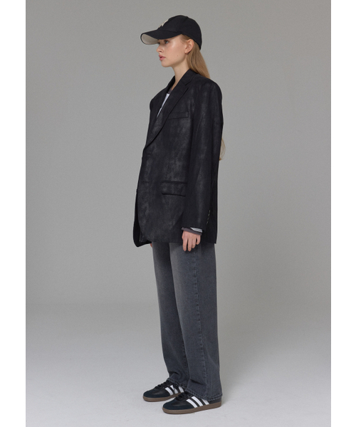 BUTTON UP(ボタンアップ)の「グレーウォッシュセミワイド起毛デニム(デニムパンツ・レディース・その他・SMALL/MEDIUM/LARGE)」の4枚目の写真