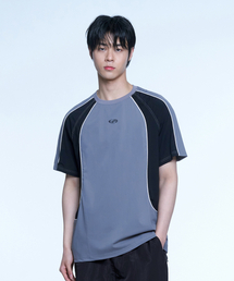 HYUNFIT（ヒョンフィット）の「SPORTY JERSEY T-SHIRT-[GRAY]（Tシャツ/カットソー）」