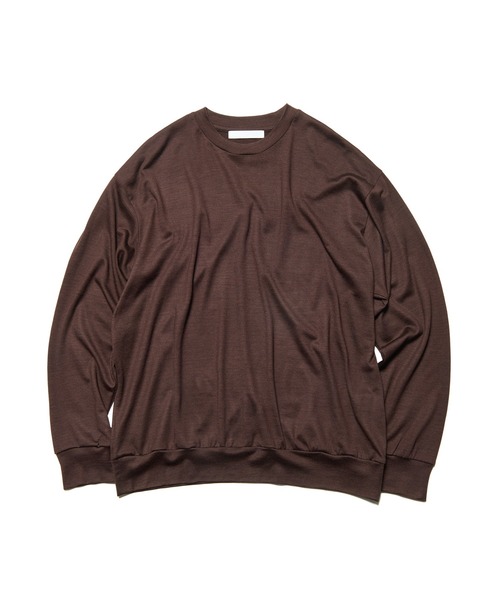 SOPHNET.（ソフネット）の「WASHABLE WOOL L/S TOP（Tシャツ/カットソー・メンズ・ブラック/ライトグレー/ブラウン/グリーン・2/3/1/4/5）」の3枚目の写真