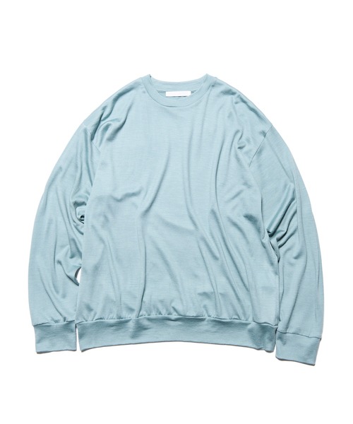 SOPHNET.（ソフネット）の「WASHABLE WOOL L/S TOP（Tシャツ/カットソー・メンズ・ブラック/ライトグレー/ブラウン/グリーン・2/3/1/4/5）」の4枚目の写真