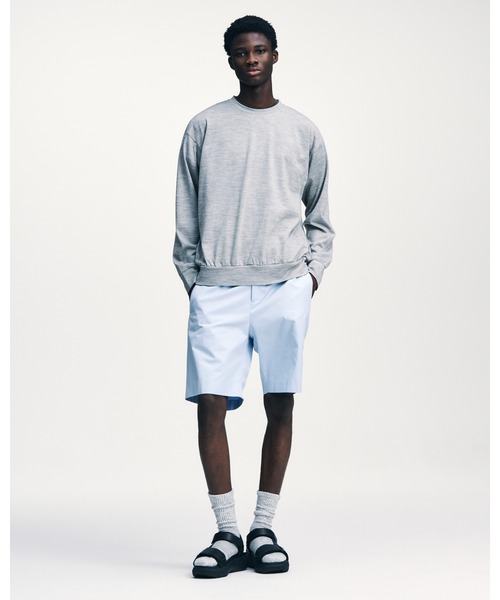 SOPHNET.（ソフネット）の「WASHABLE WOOL L/S TOP（Tシャツ/カットソー・メンズ・ブラック/ライトグレー/ブラウン/グリーン・2/3/1/4/5）」の6枚目の写真