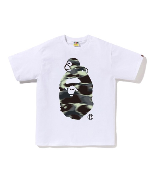 A BATHING APE(アベイシングエイプ)の「SCREEN CAMO MILO ON BIG APE TEE(Tシャツ/カットソー・メンズ・ブラック/ホワイト×ブラック/ホワイト×ブルー/ブラック×ブルー・SMALL/XX-LARGE/MEDIUM/XXX-LARGE/LARGE/X-LARGE)」の2枚目の写真