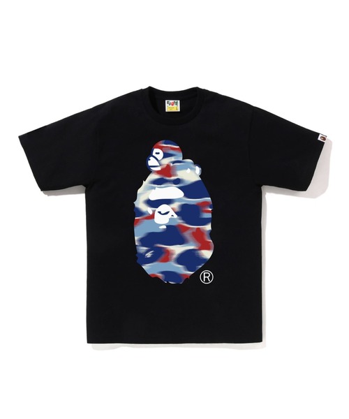 A BATHING APE(アベイシングエイプ)の「SCREEN CAMO MILO ON BIG APE TEE(Tシャツ/カットソー・メンズ・ブラック/ホワイト×ブラック/ホワイト×ブルー/ブラック×ブルー・SMALL/XX-LARGE/MEDIUM/XXX-LARGE/LARGE/X-LARGE)」の4枚目の写真