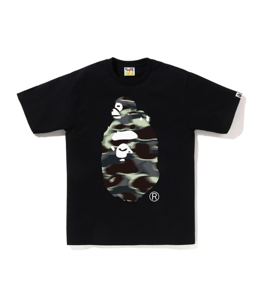 A BATHING APE(アベイシングエイプ)の「SCREEN CAMO MILO ON BIG APE TEE(Tシャツ/カットソー・メンズ・ブラック/ホワイト×ブラック/ホワイト×ブルー/ブラック×ブルー・SMALL/XX-LARGE/MEDIUM/XXX-LARGE/LARGE/X-LARGE)」の3枚目の写真