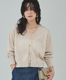 qualite | シアーミックスカーディガン/春服/夏服/羽織り/オフィスカジュアル(カーディガン/ボレロ)