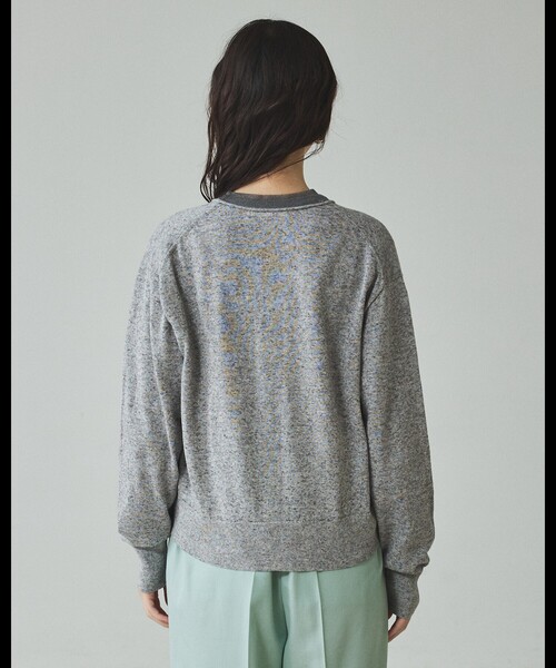 qualite（カリテ）の「シアーミックスカーディガン/春服/夏服/羽織り/オフィスカジュアル（カーディガン/ボレロ・レディース・ライトベージュ/グレー/グリーン・フリー）」の20枚目の写真