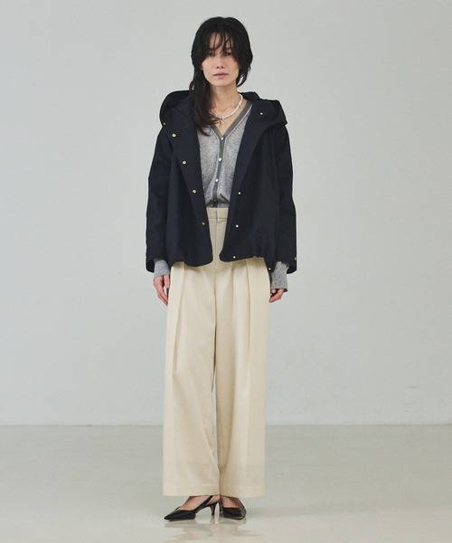 qualite（カリテ）の「シアーミックスカーディガン/春服/夏服/羽織り/オフィスカジュアル（カーディガン/ボレロ・レディース・ライトベージュ/グレー/グリーン・フリー）」の21枚目の写真